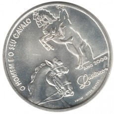 Portugal 1000$00 Escudos - O Homem e o Seu Cavalo (Cavalo Lusitano) de 2000