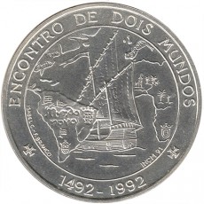 Portugal 1000$00 Escudos - Encontro Dois Mundos de 1992