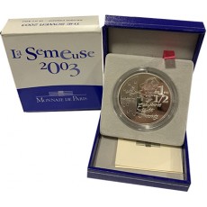 França 1,50€ 2003 - Liberdade Igualdade e Fraternidade Prata Proof