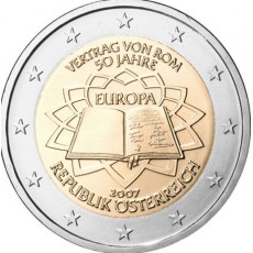 Áustria 2€ Tratado de Roma 2007
