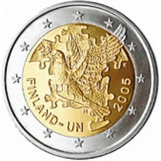Finlândia 2€ Aniversário da ONu 2005