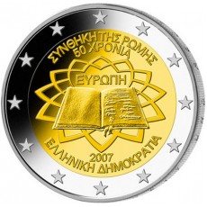 Grécia 2€ Tratado de Roma 2007