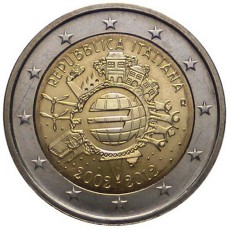 Itália 2€ 10 Anos do Euro 2012