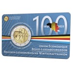 Bélgica 2€ em coincard FR (Francês) União Económica Belgo Luxemburguesa 2021