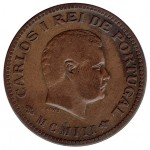 India D.Carlos I 1/4 Tanga de MCMIII