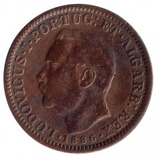 India D. Luis I 1/4 Tanga de 1886