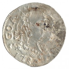India  D. Maria I e D. Pedro III 1 Rupia de 1784