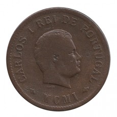 India D.Carlos I 1/2 Tanga de 1901