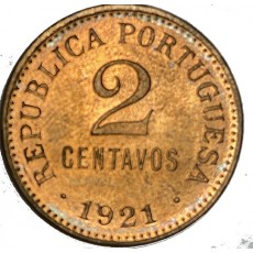 Poertugal 2 Centavos 1921