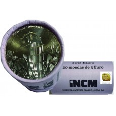 Portugal 5€ Cavalo Marinho 2021 CN (Rolo de 20 Moedas