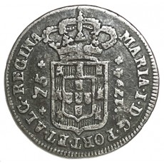 Açores D. Maria I 75 Réis 1794 Prata 