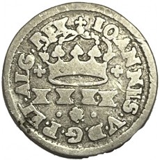 D. João V Meio Tostão (50 Réis) n/d, estrela de 5 pontas, prata