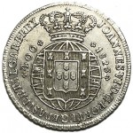 D. João VI Cruzado (480 Réis) 1823, cruz irradiada, ALGAR.B.REX, prata
