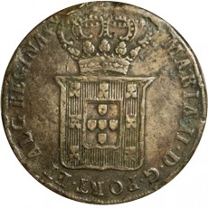 D. Maria II Pataco (40 Réis) 1833 Porto, Loios, bronze