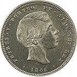 D. Pedro V 200 Réis (2 Tostões) 1854, prata