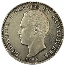 Portugal D. Luís I 500 Reis 1864