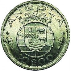 Angola 10$00 Escudos de 1955