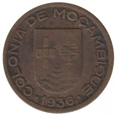 Moçambique 10 Centavos  de 1936