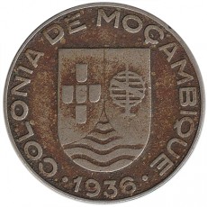  Moçambique 1$00 Escudo  de 1936