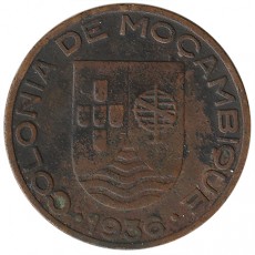 Moçambique 20 Centavos de 1936