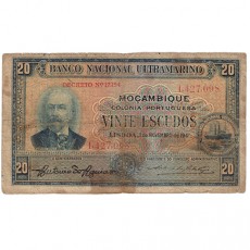 20$00 Escudos - Banco Nacional Ultramarino 01/11/1941
