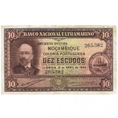 10$00 Escudos - Banco Nacional Ultramarino 15/04/19437