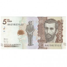 Colombia 5 Mil Pesos de 19/8/2005