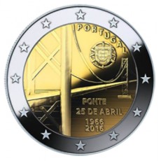 Portugal 2€ Ponte 25 Abril 2016