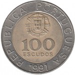  Portugal 100 Escudos de 1991