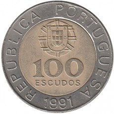  Portugal 100 Escudos de 1991