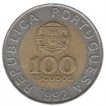  Portugal 100 Escudos de 1992