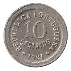 Portugal 10 Centavos  de 1921