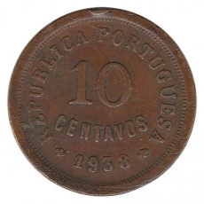 Portugal 10 Centavos  de 1938