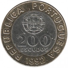 Portugal 200$00 Escudos de 1992