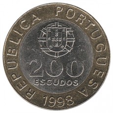 Portugal 200$00 Escudos de 1998