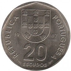 Portugal 20$00 Escudos de 1987