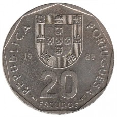 Portugal 20$00 Escudos de 1989