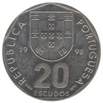 Portugal 20$00 Escudos de 1998