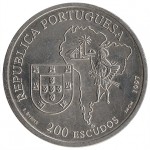 Portugal 200$00 Escudos - José Anchieta de 1997