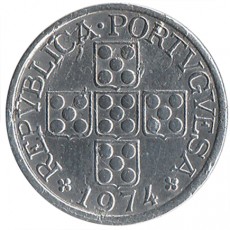 Portugal 10 Centavos - Eixo Vertical de 1974