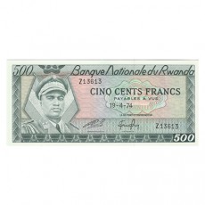  Ruanda 500 Francos de 19.04.1974