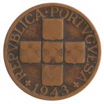 Portugal XX Centavos  de 1943