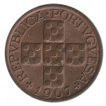 Portugal XX Centavos  de 1967