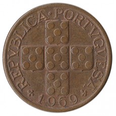 Portugal XX Centavos  de 1969
