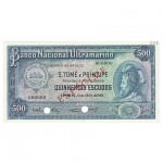  500$ Escudos - Banco Nacional Ultramarino 18/04/1956