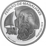 Portugal 7,5€ 500 Anos da Viagem de Circum-Navegação de Fernão de Magalhães 2019 A Partida Prata Proof 