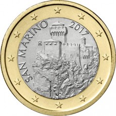 São Marino 1€ Corrente 2017
