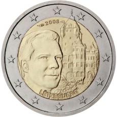 Luxemburgo 2€ Chateau de Berg 2008