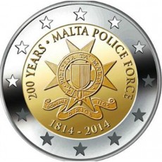 Malta 2€ 200 anos Força Policial 2014