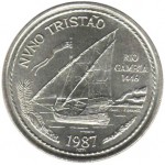 Portugal 100$00 - Nuno Tristão de 1987
